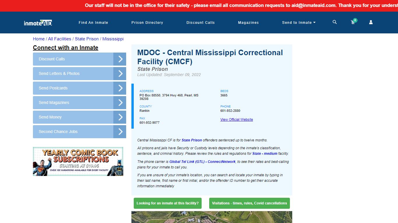 MDOC - Central Mississippi Correctional Facility (CMCF)